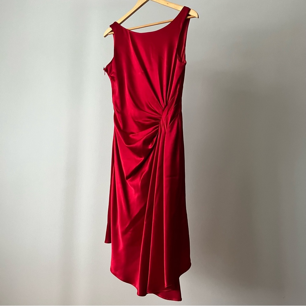 Cartise Red Satin Dress
